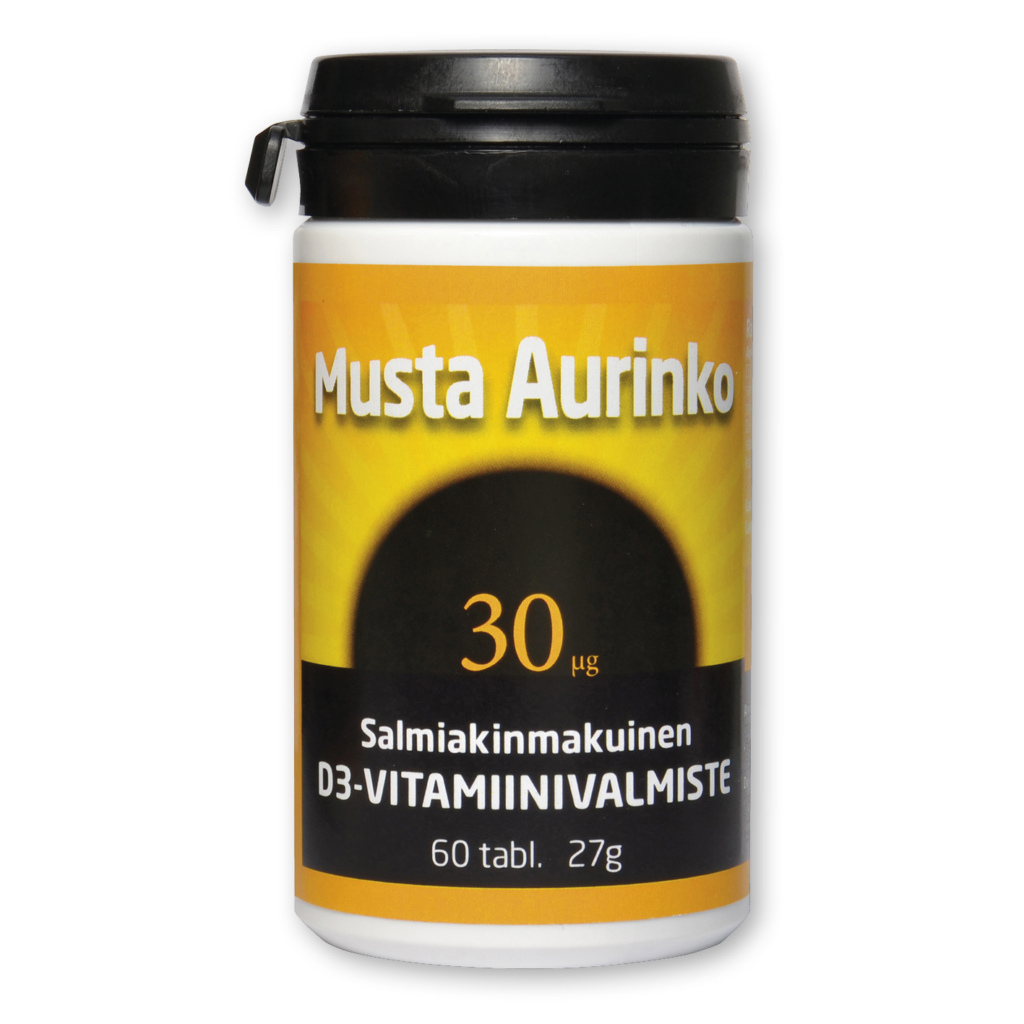 Musta Aurinko salmiakin makuinen d-vitamiini