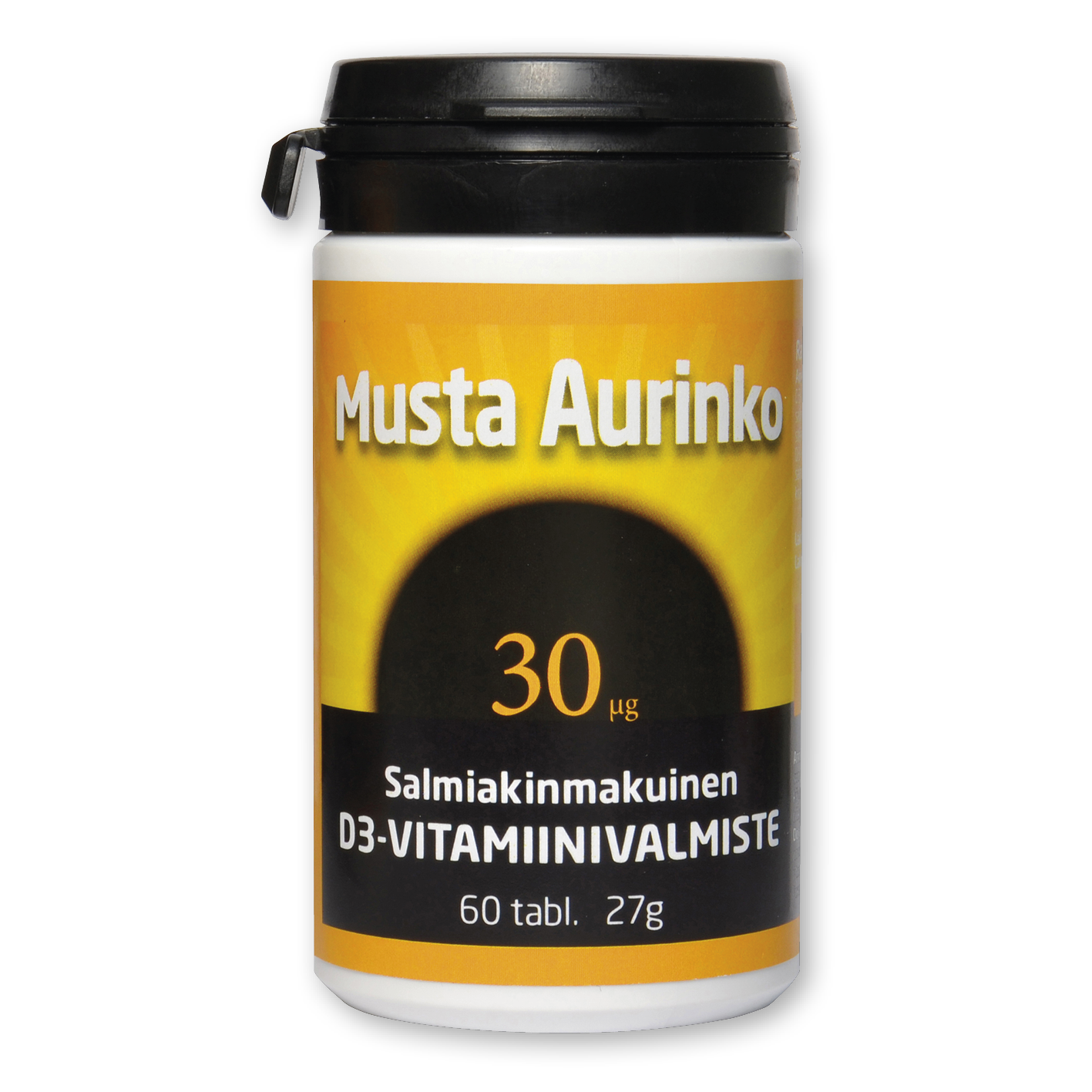 Musta Aurinko salmiakin makuinen d-vitamiini