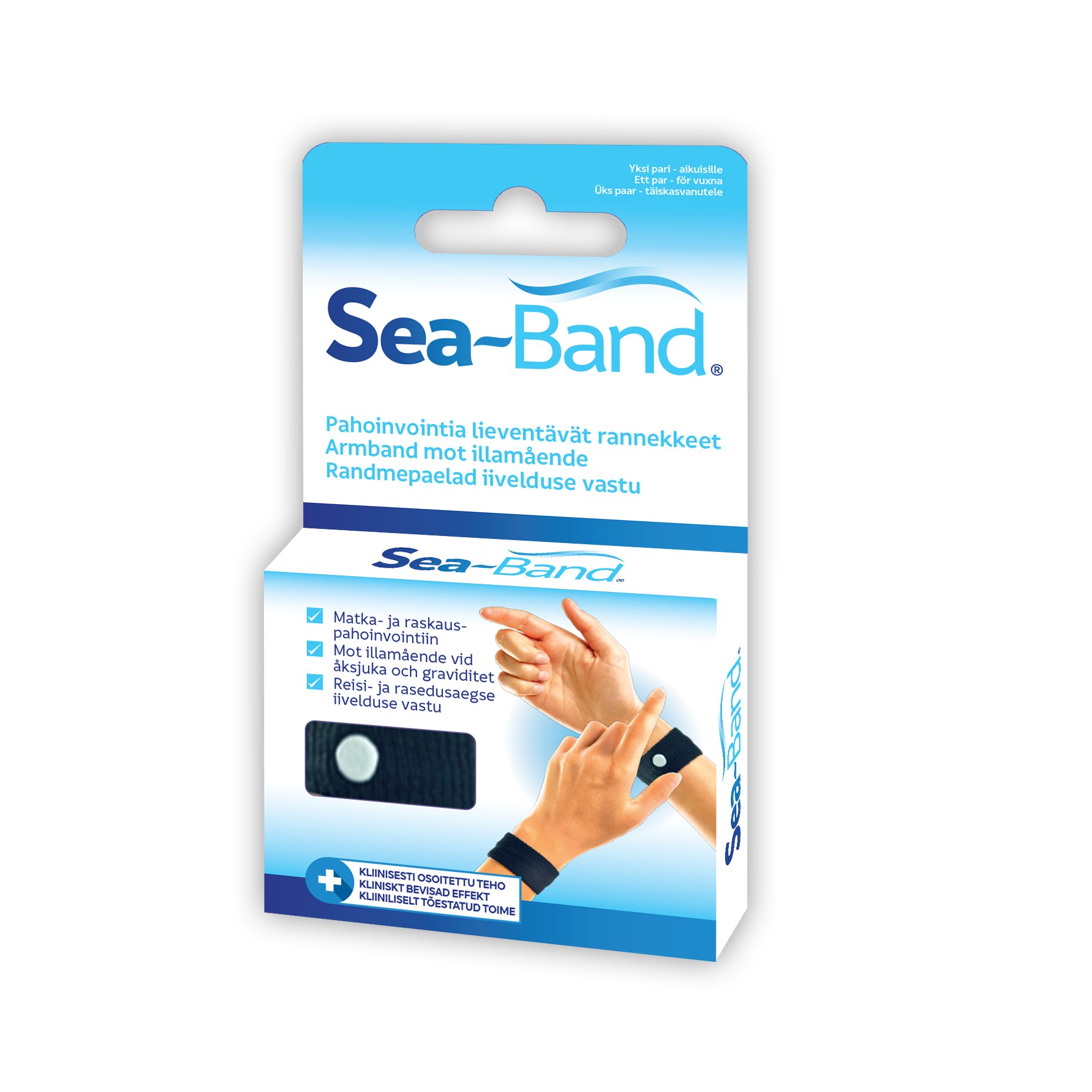 Sea-Band pahoinvointirannekkeet aikuisille